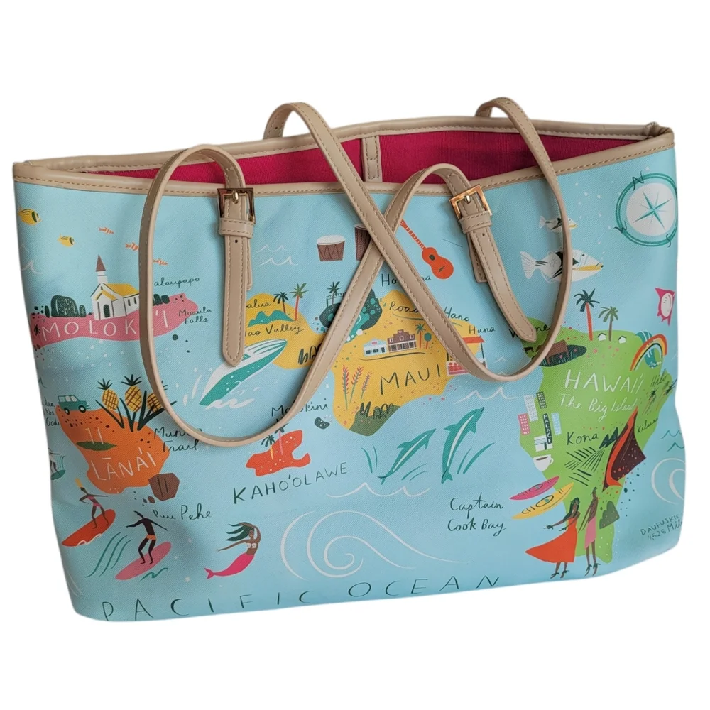Spartina 449 Hawai'ian Islands Tote Paradise of the Pacific - Picture 2 of 14